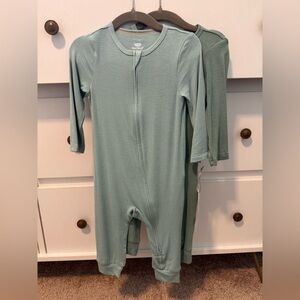 Cloud Island Teal Kids One Piece Footie